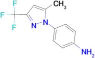 4-[5-methyl-3-(trifluoromethyl)-1H-pyrazol-1-yl]aniline
