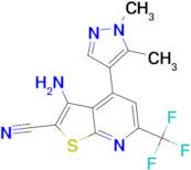 3-amino-4-(1,5-dimethyl-1H-pyrazol-4-yl)-6-(trifluoromethyl)thieno[2,3-b]pyridine-2-carbonitrile