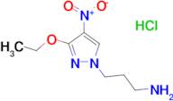 3-(3-ethoxy-4-nitro-1H-pyrazol-1-yl)propan-1-amine