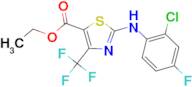 ethyl 2-[(2-chloro-4-fluorophenyl)amino]-4-(trifluoromethyl)-1,3-thiazole-5-carboxylate