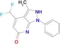 4-(difluoromethyl)-3-methyl-1-phenyl-1,7-dihydro-6H-pyrazolo[3,4-b]pyridin-6-one