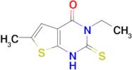 3-ethyl-2-mercapto-6-methylthieno[2,3-d]pyrimidin-4(3H)-one