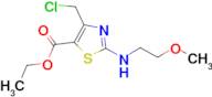 ethyl 4-(chloromethyl)-2-[(2-methoxyethyl)amino]-1,3-thiazole-5-carboxylate