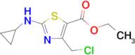 ethyl 4-(chloromethyl)-2-(cyclopropylamino)-1,3-thiazole-5-carboxylate