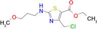 ethyl 4-(chloromethyl)-2-[(3-methoxypropyl)amino]-1,3-thiazole-5-carboxylate