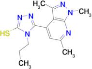 4-propyl-5-(1,3,6-trimethyl-1H-pyrazolo[3,4-b]pyridin-4-yl)-4H-1,2,4-triazole-3-thiol