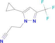 3-[5-cyclopropyl-3-(trifluoromethyl)-1H-pyrazol-1-yl]propanenitrile