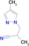 2-methyl-3-(4-methyl-1H-pyrazol-1-yl)propanenitrile