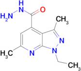 1-ethyl-3,6-dimethyl-1H-pyrazolo[3,4-b]pyridine-4-carbohydrazide