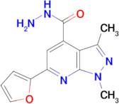 6-(2-furyl)-1,3-dimethyl-1H-pyrazolo[3,4-b]pyridine-4-carbohydrazide