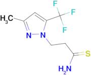 3-[3-methyl-5-(trifluoromethyl)-1H-pyrazol-1-yl]propanethioamide