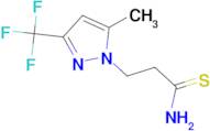 3-[5-methyl-3-(trifluoromethyl)-1H-pyrazol-1-yl]propanethioamide