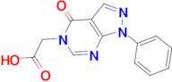 (4-oxo-1-phenyl-1,4-dihydro-5H-pyrazolo[3,4-d]pyrimidin-5-yl)acetic acid