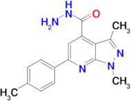 1,3-dimethyl-6-(4-methylphenyl)-1H-pyrazolo[3,4-b]pyridine-4-carbohydrazide