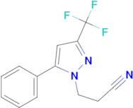 3-[5-phenyl-3-(trifluoromethyl)-1H-pyrazol-1-yl]propanenitrile