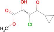 methyl 3-chloro-4-cyclopropyl-2,4-dioxobutanoate