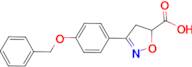 3-[4-(benzyloxy)phenyl]-4,5-dihydroisoxazole-5-carboxylic acid