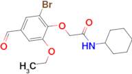 2-(2-bromo-6-ethoxy-4-formylphenoxy)-N-cyclohexylacetamide