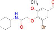 2-(2-bromo-4-formyl-6-methoxyphenoxy)-N-cyclohexylacetamide