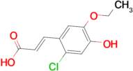 (2E)-3-(2-chloro-5-ethoxy-4-hydroxyphenyl)acrylic acid