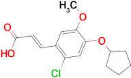 (2E)-3-[2-chloro-4-(cyclopentyloxy)-5-methoxyphenyl]acrylic acid