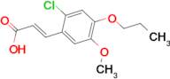(2E)-3-(2-chloro-5-methoxy-4-propoxyphenyl)acrylic acid