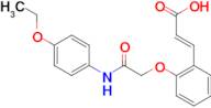(2E)-3-(2-{2-[(4-ethoxyphenyl)amino]-2-oxoethoxy}phenyl)acrylic acid