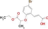 (2E)-3-[5-bromo-2-(2-ethoxy-1-methyl-2-oxoethoxy)phenyl]acrylic acid