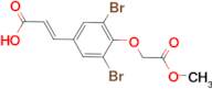(2E)-3-[3,5-dibromo-4-(2-methoxy-2-oxoethoxy)phenyl]acrylic acid