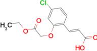 (2E)-3-[4-chloro-2-(2-ethoxy-2-oxoethoxy)phenyl]acrylic acid
