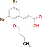 (2E)-3-(3,5-dibromo-2-butoxyphenyl)acrylic acid