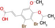 (2E)-3-(2,3-dibromo-4-isopropoxy-5-methoxyphenyl)acrylic acid