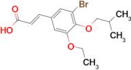 (2E)-3-(3-bromo-5-ethoxy-4-isobutoxyphenyl)acrylic acid