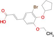 (2E)-3-[3-bromo-4-(cyclopentyloxy)-5-ethoxyphenyl]acrylic acid