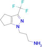 3-[3-(trifluoromethyl)-5,6-dihydrocyclopenta[c]pyrazol-1(4H)-yl]propan-1-amine