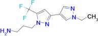 3-[1'-ethyl-5-(trifluoromethyl)-1H,1'H-3,4'-bipyrazol-1-yl]propan-1-amine