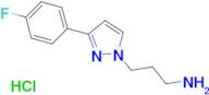 3-[3-(4-fluorophenyl)-1H-pyrazol-1-yl]propan-1-amine