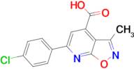 6-(4-chlorophenyl)-3-methylisoxazolo[5,4-b]pyridine-4-carboxylic acid