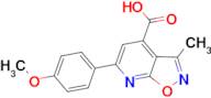 6-(4-methoxyphenyl)-3-methylisoxazolo[5,4-b]pyridine-4-carboxylic acid