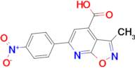 3-methyl-6-(4-nitrophenyl)isoxazolo[5,4-b]pyridine-4-carboxylic acid