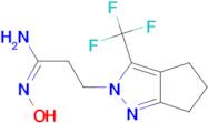 (1E)-N'-hydroxy-3-[3-(trifluoromethyl)-5,6-dihydrocyclopenta[c]pyrazol-2(4H)-yl]propanimidamide