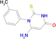 6-amino-1-(3-methylphenyl)-2-thioxo-2,3-dihydropyrimidin-4(1H)-one