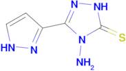 4-amino-5-(1H-pyrazol-5-yl)-4H-1,2,4-triazole-3-thiol