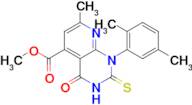 methyl 1-(2,5-dimethylphenyl)-2-mercapto-7-methyl-4-oxo-1,4-dihydropyrido[2,3-d]pyrimidine-5-car...