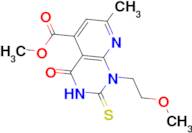 methyl 2-mercapto-1-(2-methoxyethyl)-7-methyl-4-oxo-1,4-dihydropyrido[2,3-d]pyrimidine-5-carboxyla…