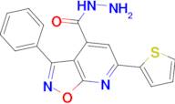 3-phenyl-6-thien-2-ylisoxazolo[5,4-b]pyridine-4-carbohydrazide