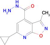 6-cyclopropyl-3-methylisoxazolo[5,4-b]pyridine-4-carbohydrazide