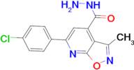 6-(4-chlorophenyl)-3-methylisoxazolo[5,4-b]pyridine-4-carbohydrazide