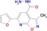 6-(2-furyl)-3-methylisoxazolo[5,4-b]pyridine-4-carbohydrazide