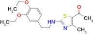 1-(2-{[2-(3,4-diethoxyphenyl)ethyl]amino}-4-methyl-1,3-thiazol-5-yl)ethanone